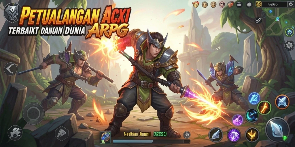 Gameplay seru di dunia 8G8G yang penuh petualangan.