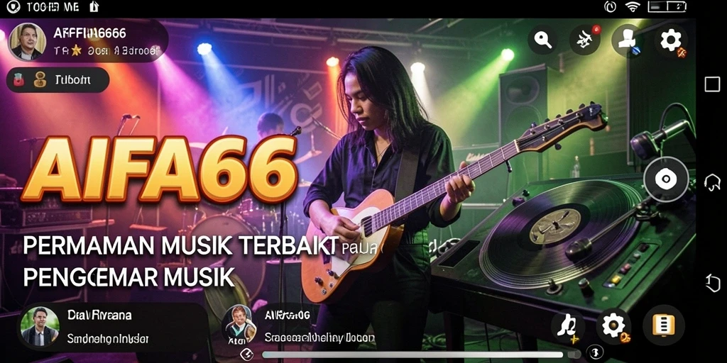 Screenshot gameplay AIFA66 yang menampilkan keseruan bernyanyi.