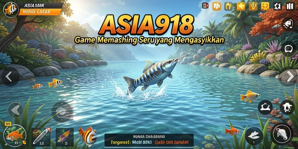 Tampilan gameplay memancing yang menarik di ASIA918.
