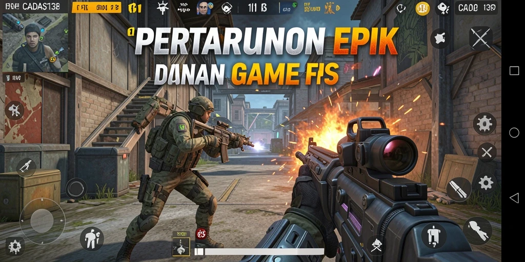 Screenshot gameplay <strong>CADAS138</strong> menampilkan aksi pertarungan yang mendebarkan.