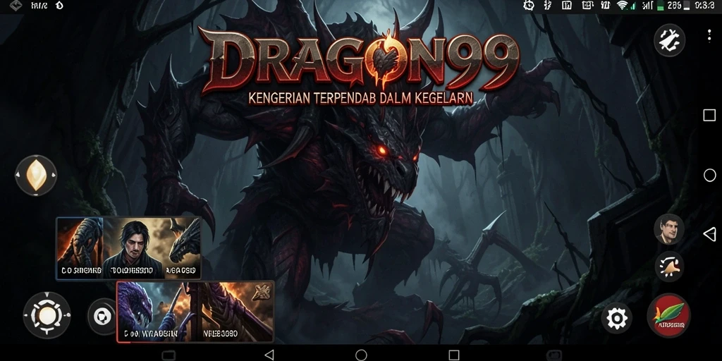 Screenshot gameplay DRAGON99 menampilkan suasana horor yang mencekam.