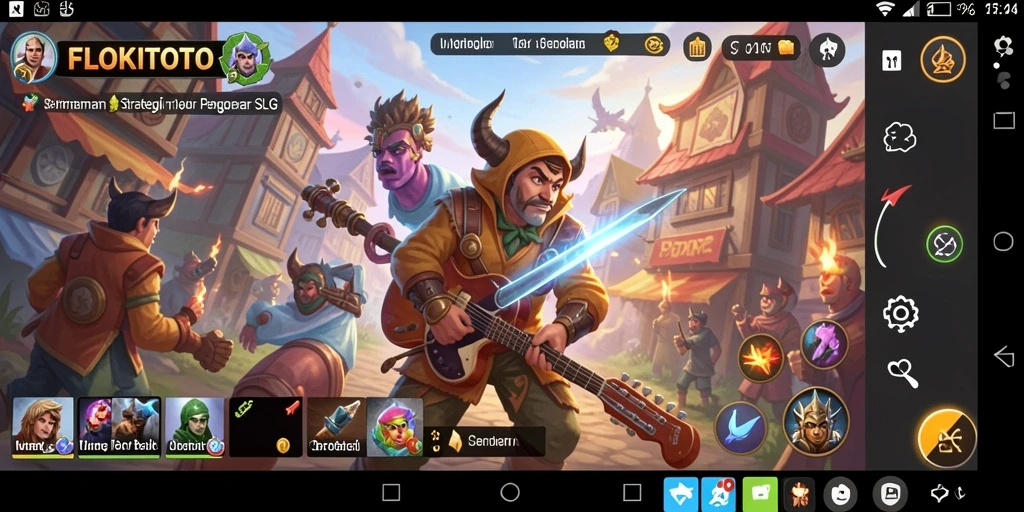 Tampilan gameplay seru dan strategi yang mendebarkan di FLOKITOTO.