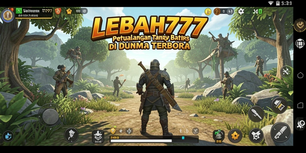 Tampilan gameplay di dunia terbuka LEBAH777 yang menakjubkan.