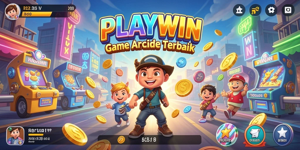 Screenshot utama PLAYWIN menampilkan gameplay yang seru dan dinamis.
