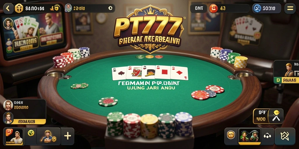 Tangkapan layar PT777 menampilkan aksi seru permainan Poker.