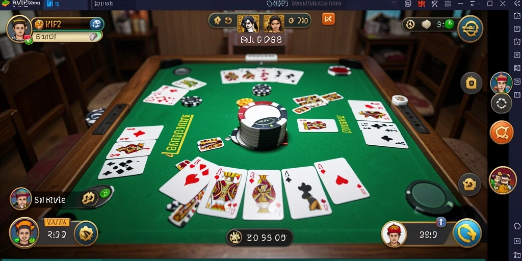 Tampilan gameplay seru dari permainan Gaple RVIP2.