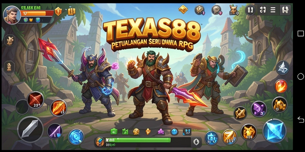 Tampilan gameplay TEXAS88 yang mendebarkan di dunia RPG.